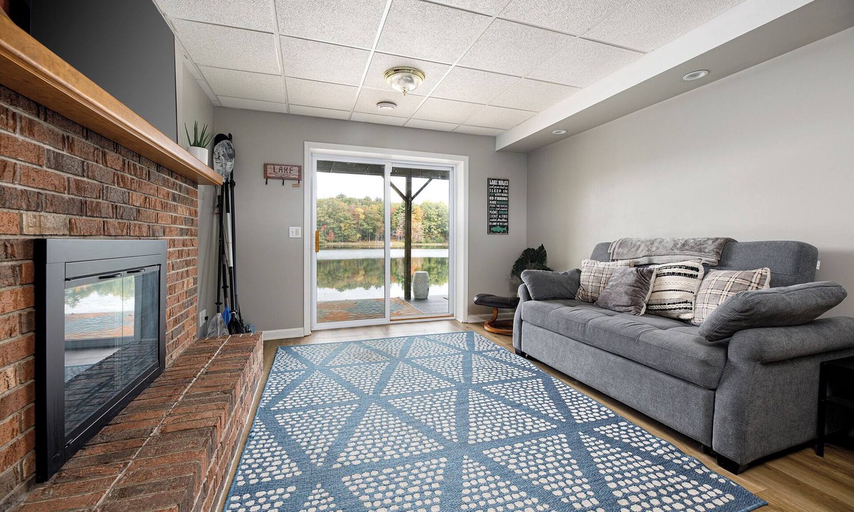 Lake Ann House | Bryan Lake Oasis in Downtown Lake Ann | Firepit | Beach