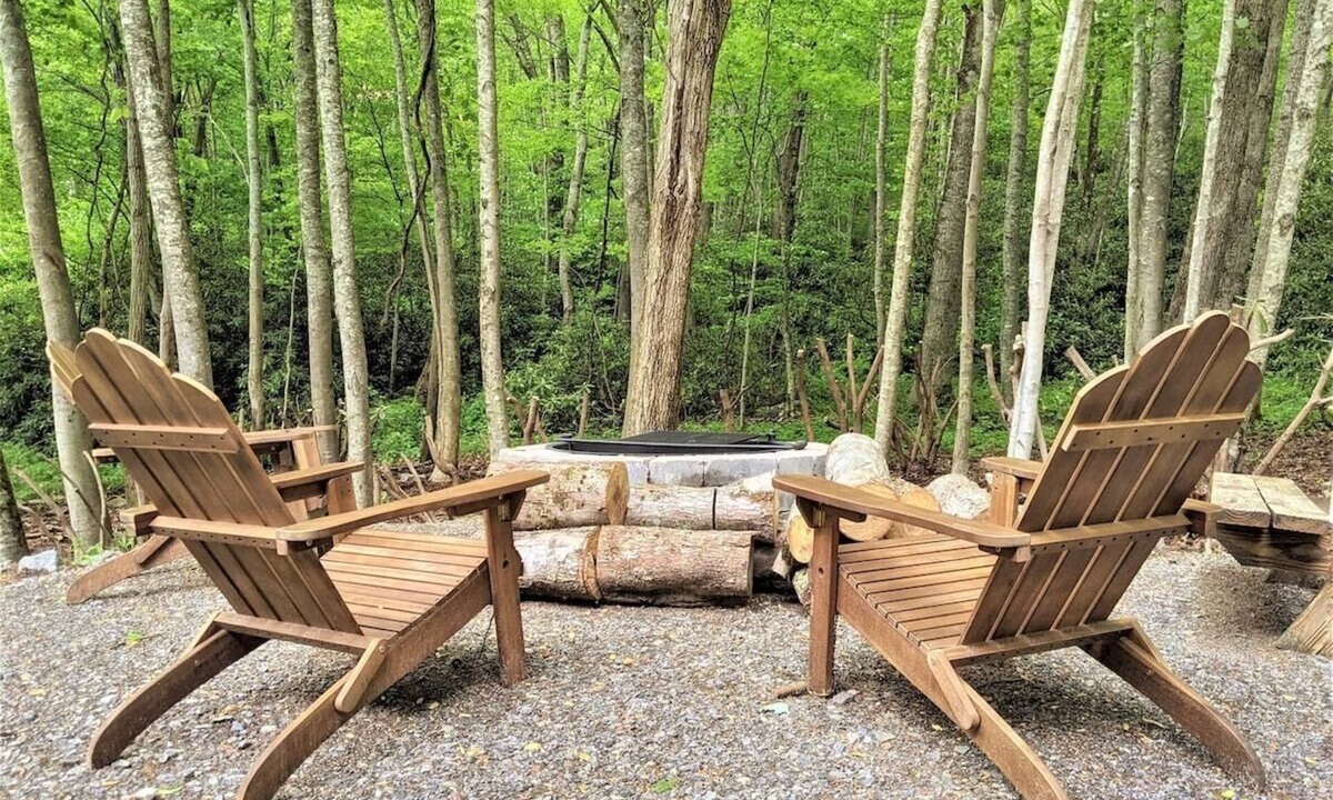 Asheville Cabin | Cozy Cove Cabin -Fire Pit - Porch Swing