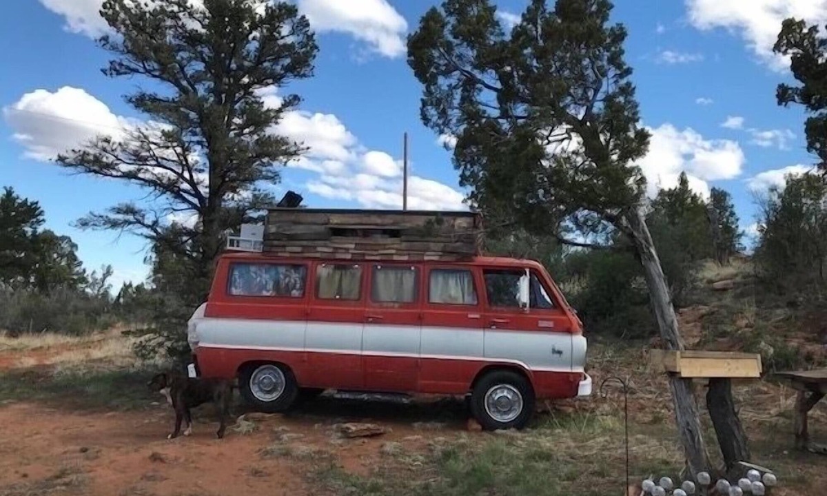 Monticello Apartment | Step back in time with The 70s Rock N Roll Camper Van, where nostalgia meets outdoor adventure.