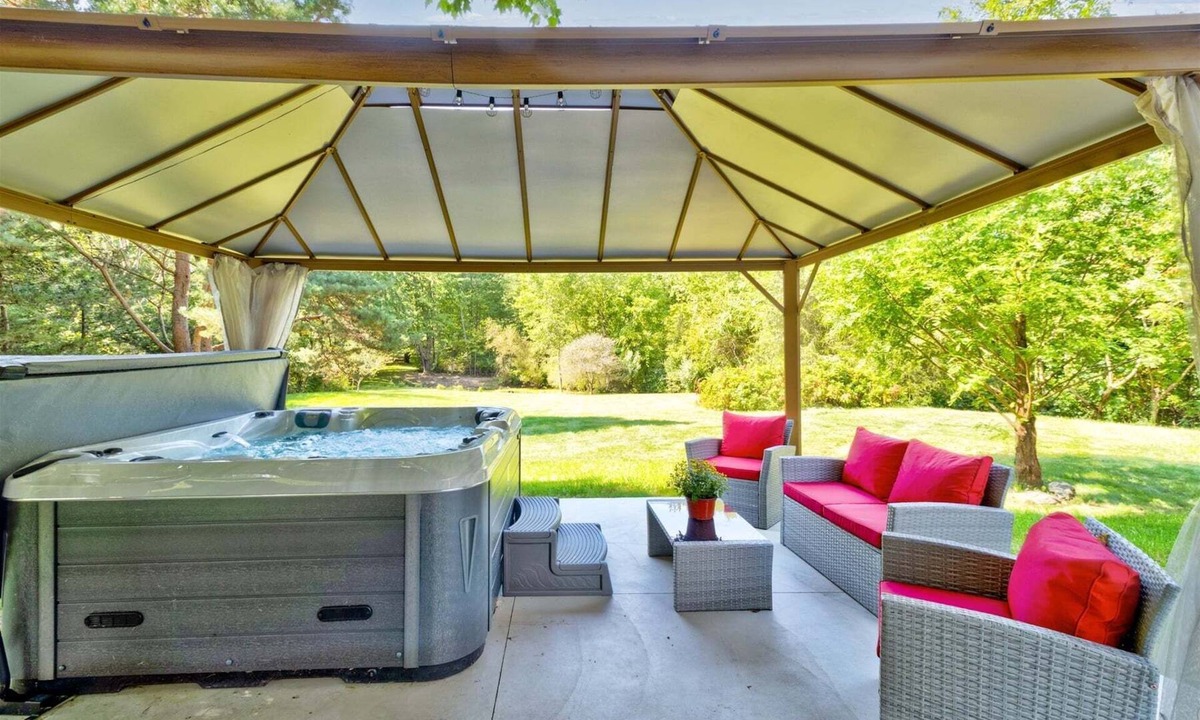 Fennville House | This Is It: Peaceful Woodland Escape w/Hot Tub & Game Room, Near Wineries