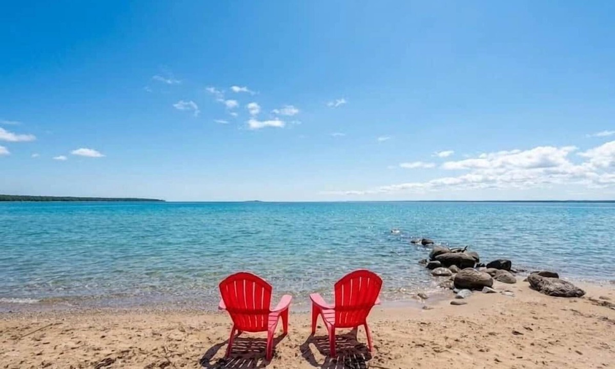 Northport House | Tiny home with shared beach on Grand Traverse Bay