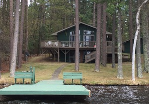 Lovely Open-Concept Home on Catfish Lake w/Guest Cottage in Eagle River