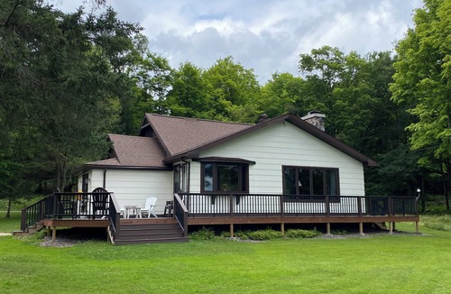 Iron River House | Charming & Spacious Home on Little Smoky Lake,nGolf course nearby, Pet friendly!