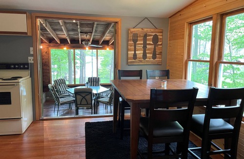 Free Soil Cottage | Cozy Rustic Lakefront Cottage on Upper Hamlin Lake, Ludington - Perfect Getaway