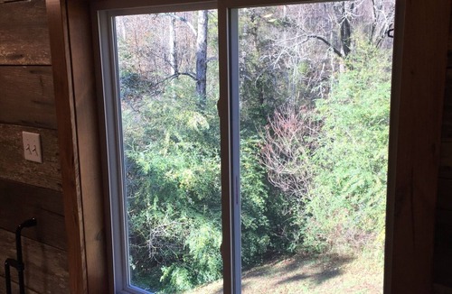 Lupton City Cabin | Creekside Cabin—Converted woodshop w/creek, fire pit & pavilion. Close to town