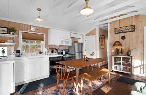 Blue Eye Cabin | Creekside Cabin W/Pool Access & Private Hot Tub Near Thunder Ridge Sleeps 4