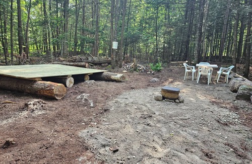 Crown Point RV Rental | Digital Detox @ a SECLUDED RUSTIC camp site. Waterfall, creek, swimming hole