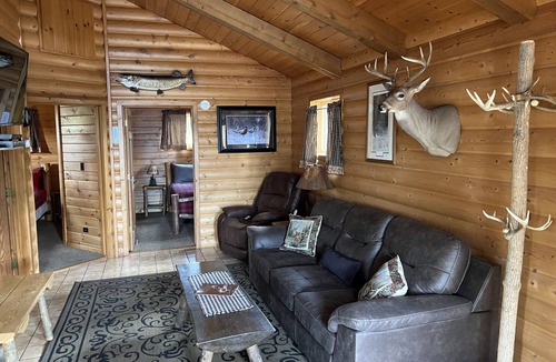Winter Cabin | EAGLE LODGE - River Retreat - amazing views of the East Fork of the Chippewa Rvr