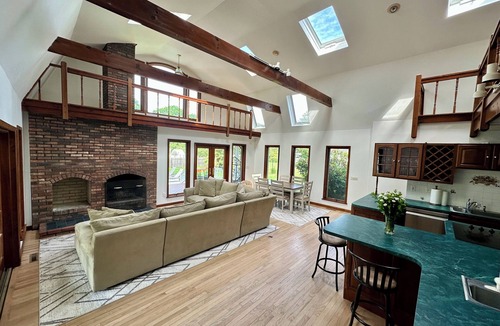 Cutchogue House | Escape to serene 3BR Cutchogue haven with heated pool, near beaches & vineyards.