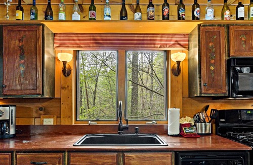 Lake Lure Cabin | Fire Pit, Rocking Chair Porch, Private, Log Cabin - The Enchanted