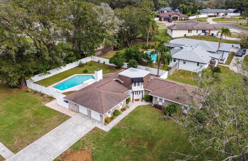 Brandon House | Heated/private pool- fenced yard-kid/pet friendly!