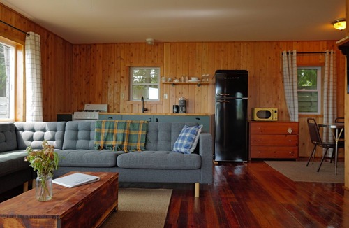 Hessel Cabin | Hessel Bay Cabin 1: Lake Huron waterfront resort cabin sleeps 2.