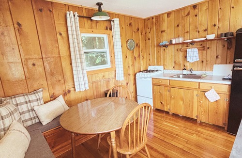 Hessel Cabin | Hessel Bay Cabin 3: Lake Huron waterfront resort cabin sleeps 4.