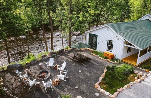 Upper Jay House | Historic River Cabin Sauna & Swimming Hole Warner's Camp Near Whiteface