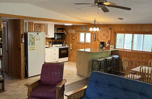 Silver Lake Cottage | July 4-11 OPEN! Huge deck, AC, pool, play area, walk to town, on channel, pet OK