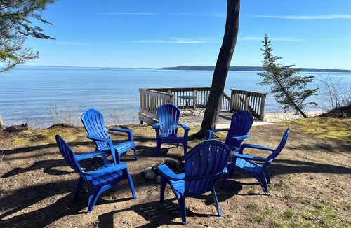 Brimley Cabin | Lake Superior Lakefront Cabin w/Beach, Sauna & Stunning Views