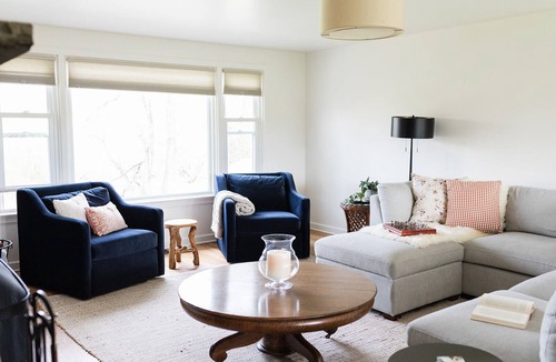 Witmer Cottage | Luxury Waterfront Cottage with Wood Burning Fireplace + Hot Tub + Backyard Sauna