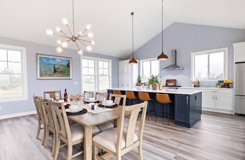 Baroda House | Modern Farmhouse in Michigan Wine Country with pool