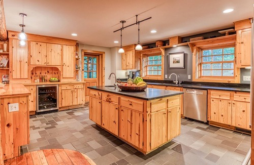 Glendale House | Modern Log Cabin with Saltwater Pool & Mountain Views By Evergreen Home