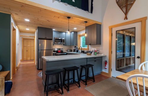 Wyman House | Newly built custom home nestled on the edge of the Bigelow Preserve