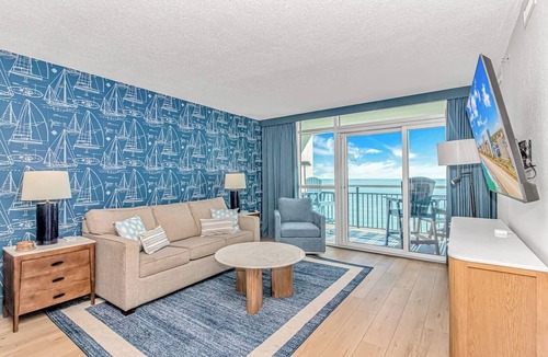 Downtown Myrtle Beach Condo | Oceanfront 2BR Retreat | 18th Floor + Balconies