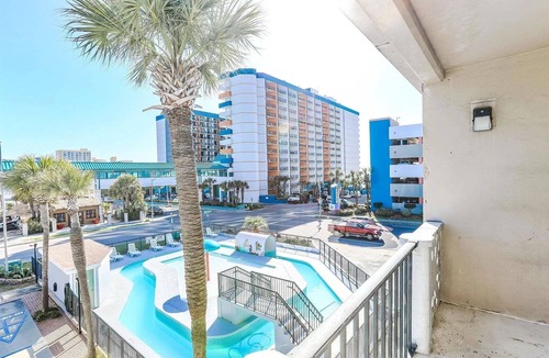 Myrtle Beach Apartment | Pool Front Relaxation with Ocean View