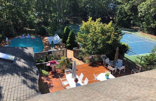 Westhampton House | Pool, Tennis Ct, Basketball,5br, 5.5 bathrooms, walk from train station