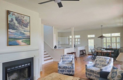 Litchfield by the Sea House | Raised Beach House, Screen Porch, Grill, Gated Resort, Easy Walk to Beach, Pool