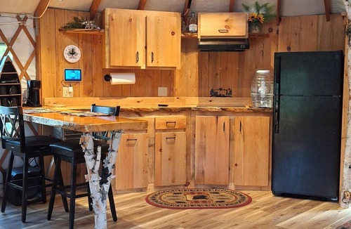 Olmstedville House | Redarrow rustic yurt in the Adirondacks, Gore Mt. 15 mins, jug water supplied