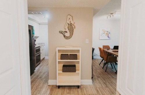 Pensacola Beach House | ROOMY 3 bedroom Waterview Sleeps 9-Pool Balcony Dock Pickleball on Trolley Stop