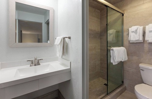 Iron Mountain Hotel | Rustic Room | Indoor Swimming Pool and Mountain Views | Pets are Welcome