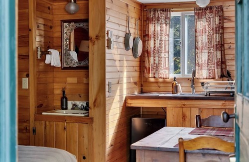 Lake Placid Cabin | Rustic Skylight Adirondack Cabin