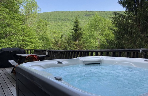 Lanesville House | Sauna, Hot-tub, fire-pit, pet friendly. Private Pool. Mountain views!