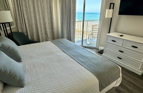 Arcadian Shores Condo | Seawatch Resort Oceanfront 2BR Large Balcony 816ST