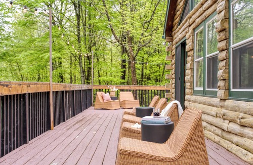 Great Barrington Cabin | Secluded Forest Sanctuary Outdoor Living, Yard, Views | Half Moon by AvantStay