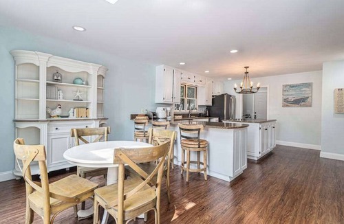 Berrien Springs House | Serene lakefront retreat with an expansive deck, dock access, game room, & AC