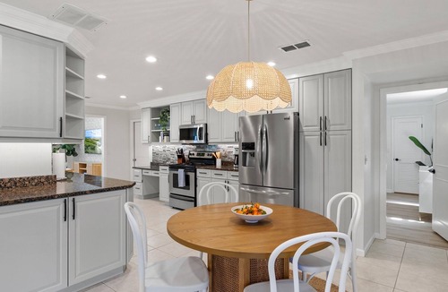 Palma Sola House | Serene Lakefront Retreat | Private Dock and Pool!