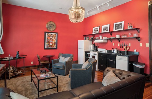 Lawrenceburg Apartment | Southern Charm and Comfort on the Bourbon Trail- Trail Suites Inn, Suite C