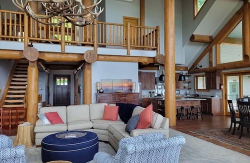 Rosman Cabin | Spectacular mountain lodge with long mountain and lake views. Sunset heaven!