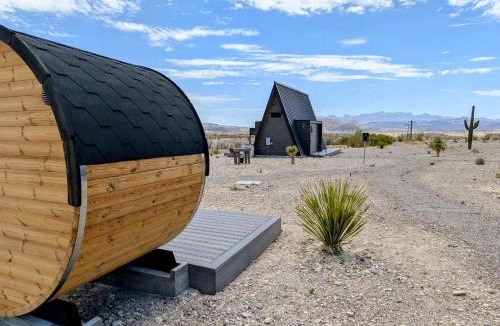 Study Butte-Terlingua House | Stardust Big Bend Luxury A-Frame#3 with a fab view