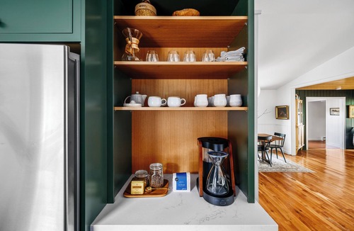 Omena Cottage | Stillwater | Lakefront Cottage on Mougey Lake | Kayaks, firpit, chefs kitchen