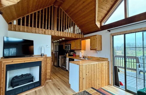 Cobden House | Tiny Home Cabin with Hot Tub at The Hills Campground