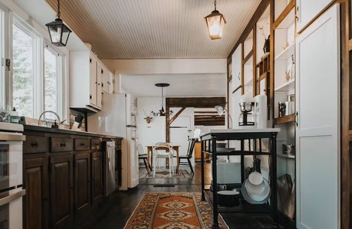 Upper Jay Cabin | Warner's Camp Riverfront Retreat: Cabins, Hot Tub, Saunas, Swimming Hole