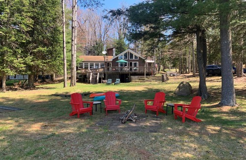 Town of Webb Cottage | Waterfront Adirondack privacy while walking to Old Forge village