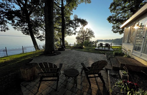 Cleveland House | Waterfront indulgence on Oneida Lake. Bring your boat to this pet friendly home