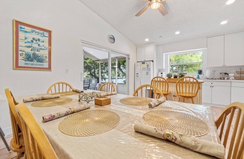 North Central Hollywood House | Waterfront Paradise with Tropical Palms, Swimming Pool & Hot Tub + Huge Backyard