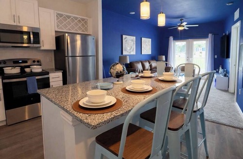 Yulee Apartment | Wildlight Retreat Pool · Pickleball · Canopy Bed