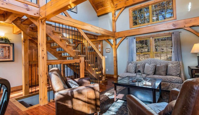3,000 sq ft Post & Beam Home Escape with Hot Tub, Game Room, Salt Pool & Car Charger