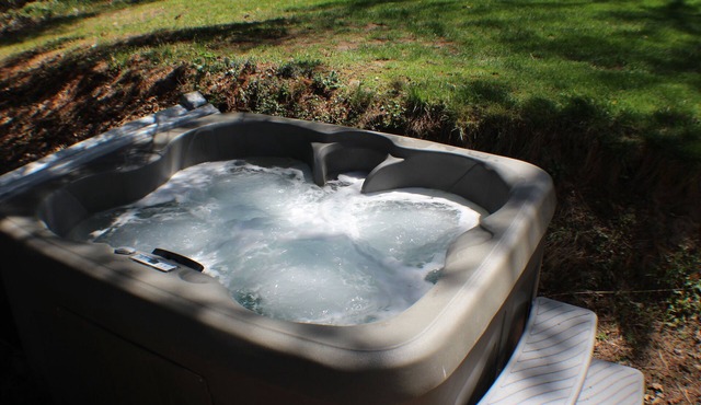 Backyard Studio with Hot Tub