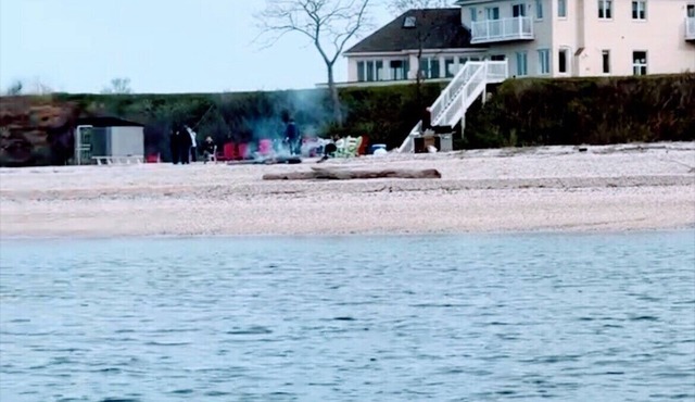 Beachfront vacation dream house on Long Island Sound.